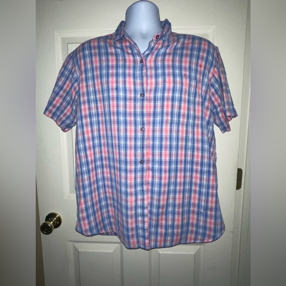 Northern Reflections short sleeve button down - Mens size L